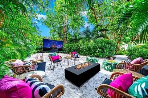 outdoor space with patio furniture