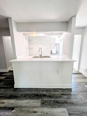 a close view of sink and mirror