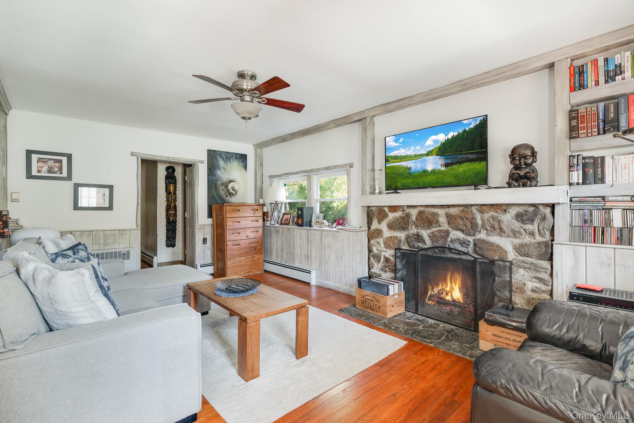 553 Hosner Mountain Road Stormville, NY 12582 - Photo 6 of 36 a living room with furniture and a fireplace