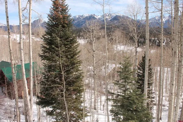 a view of a city from a balcony