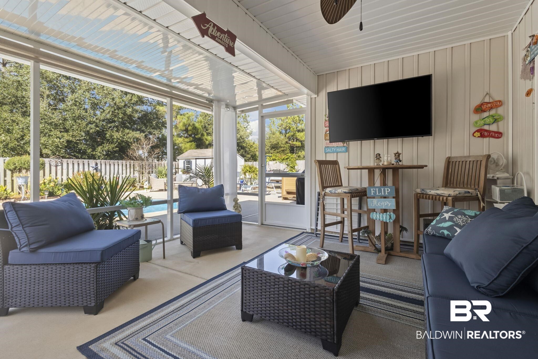 345 Hartenstein Road Foley, AL 36535 - Photo 3 of 47 Sunroom / solarium with plenty of natural light and ceiling fan