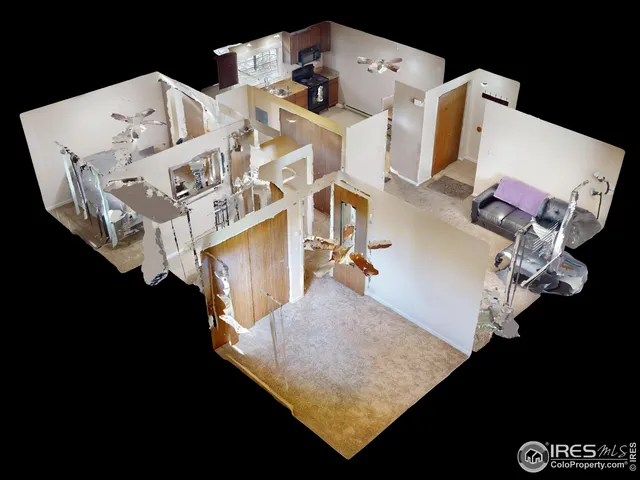 a view of roof deck with furniture