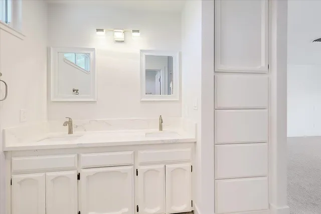 a view of a backyard with plants