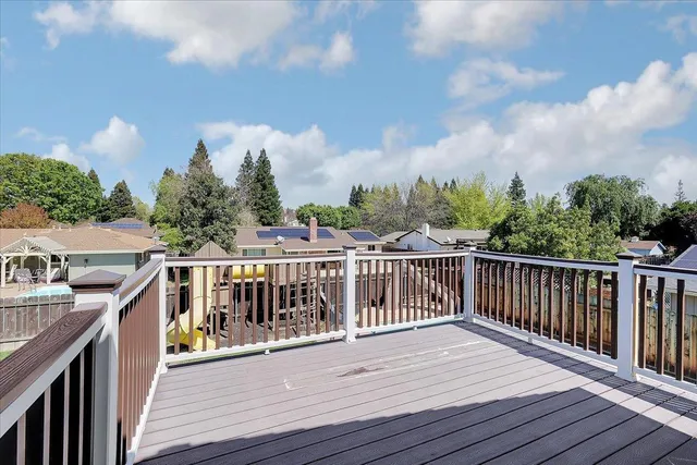 a backyard of a house