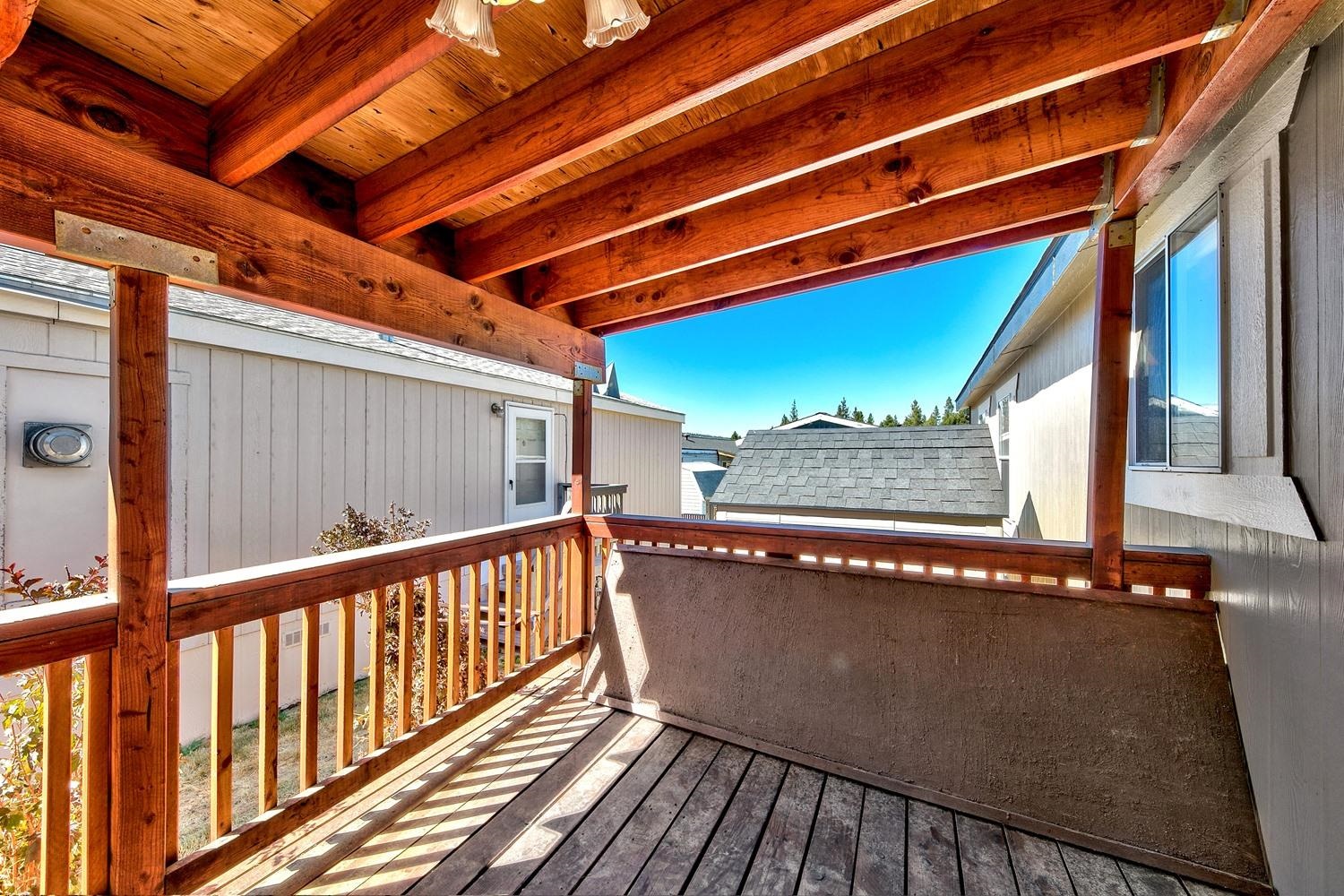 11070 Brockway Road, Unit 70 Truckee, CA 96161 - Photo 4 of 16 a view of balcony with wooden floor