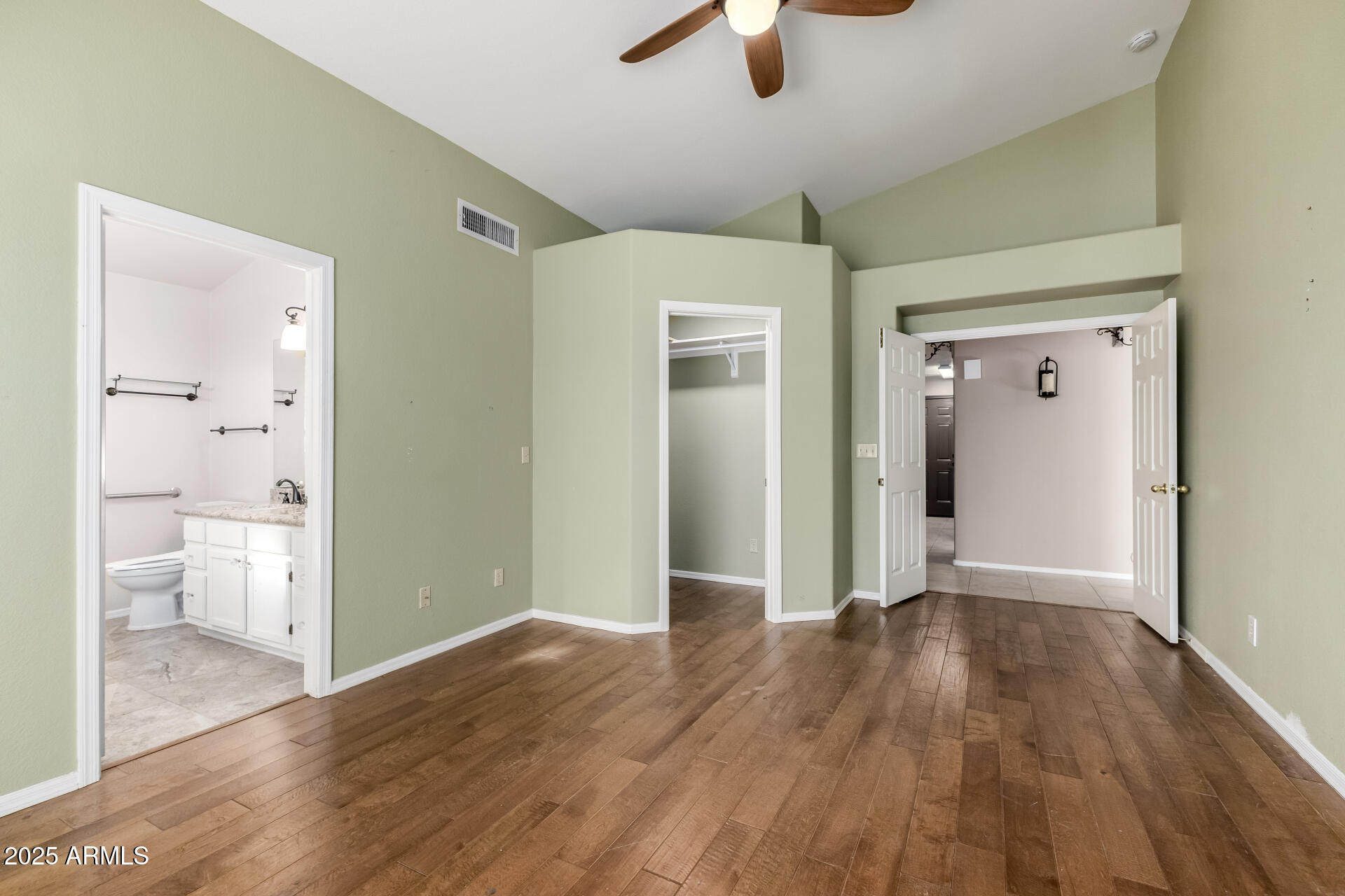 14841 South 46th Place Phoenix, AZ 85044 - Photo 23 of 43 a view of hallway with bathroom and wooden floor