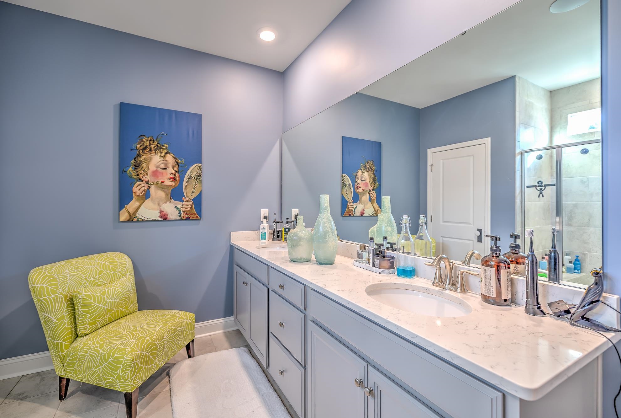 2488 Goldfinch Drive Myrtle Beach, SC 29577 - Photo 28 of 38 Full bath with double vanity and a shower stall