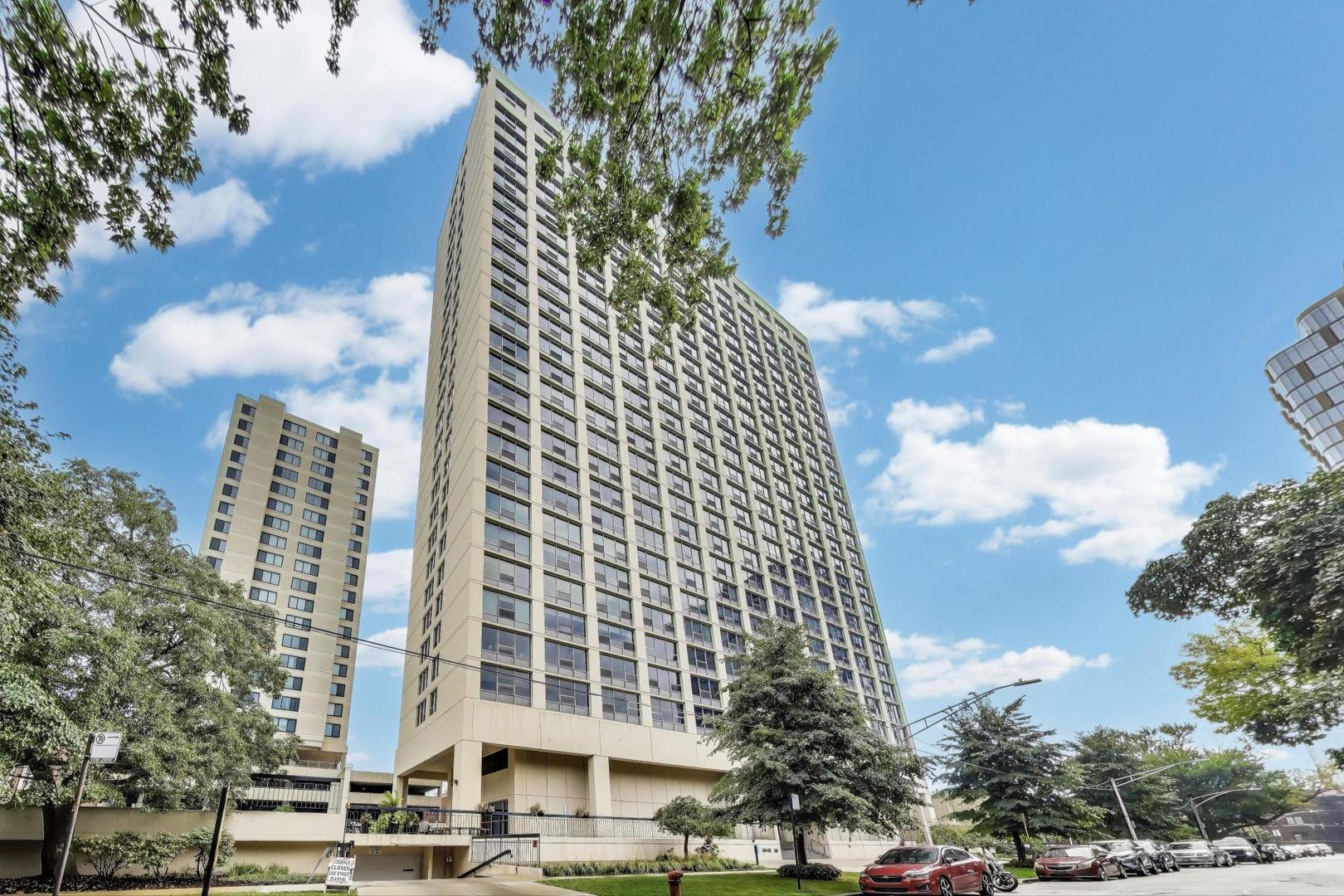 a front view of a building