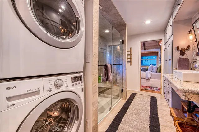 a outdoor space with furniture