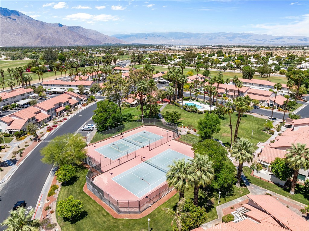 6134 Arroyo Road, Unit 3 Palm Springs, CA 92264 - Photo 35 of 35 an aerial view of residential building with outdoor space
