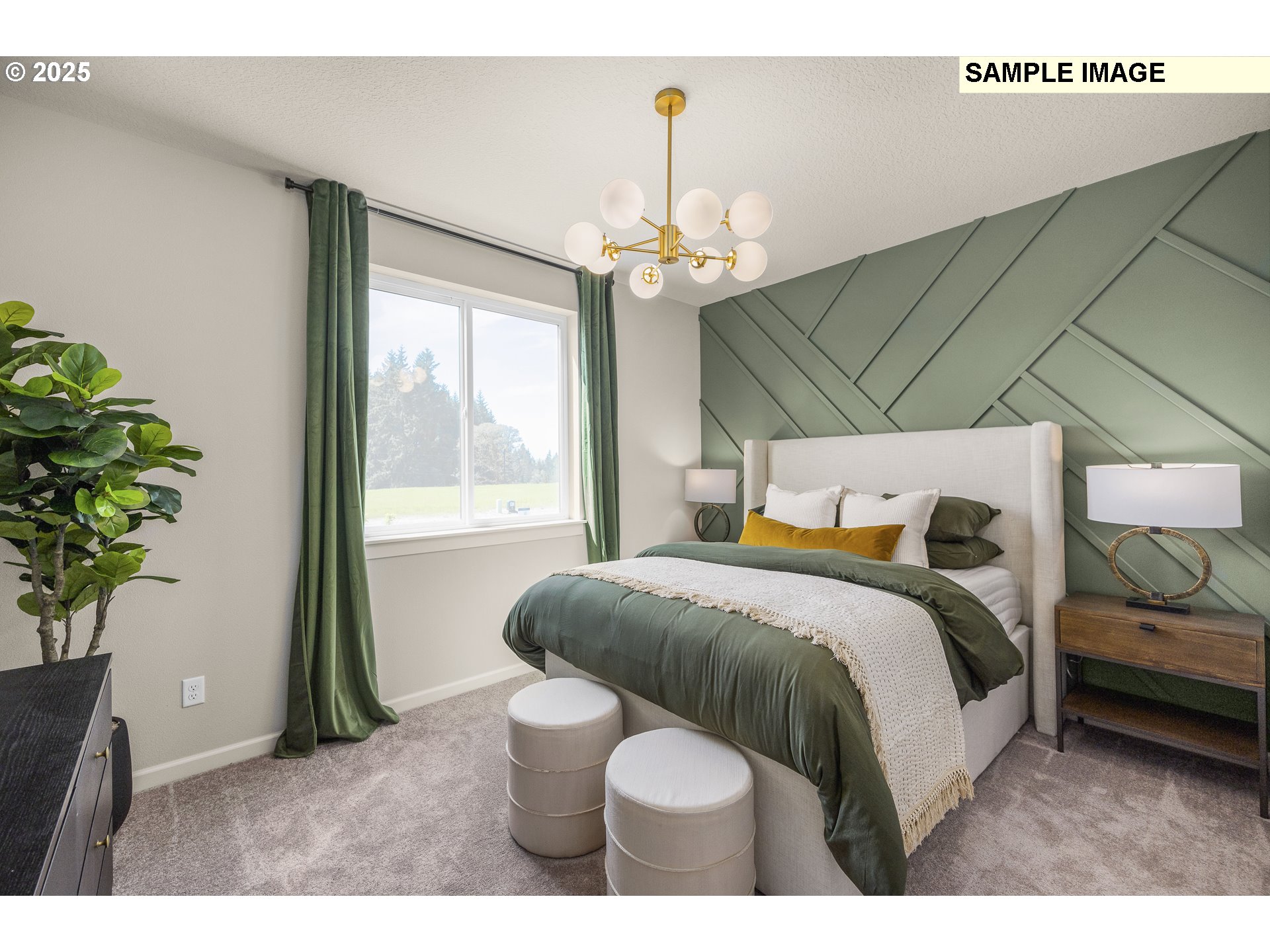 2636 South 4th Way Ridgefield, WA 98642 - Photo 24 of 34 a bedroom with a bed and a chandelier