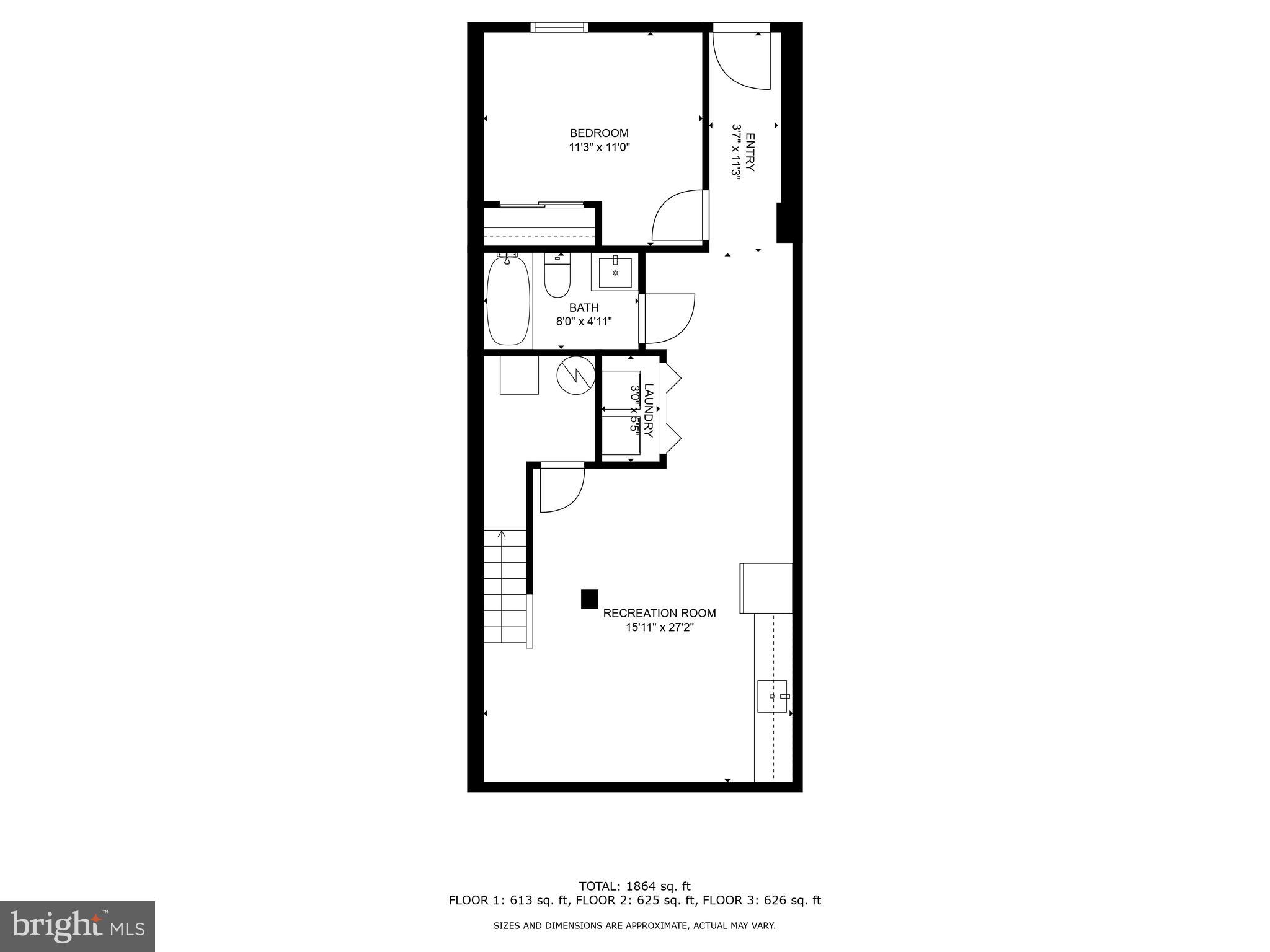 806 Decatur Street Northwest Washington, DC 20011 - Photo 34 of 34 basement floor plan