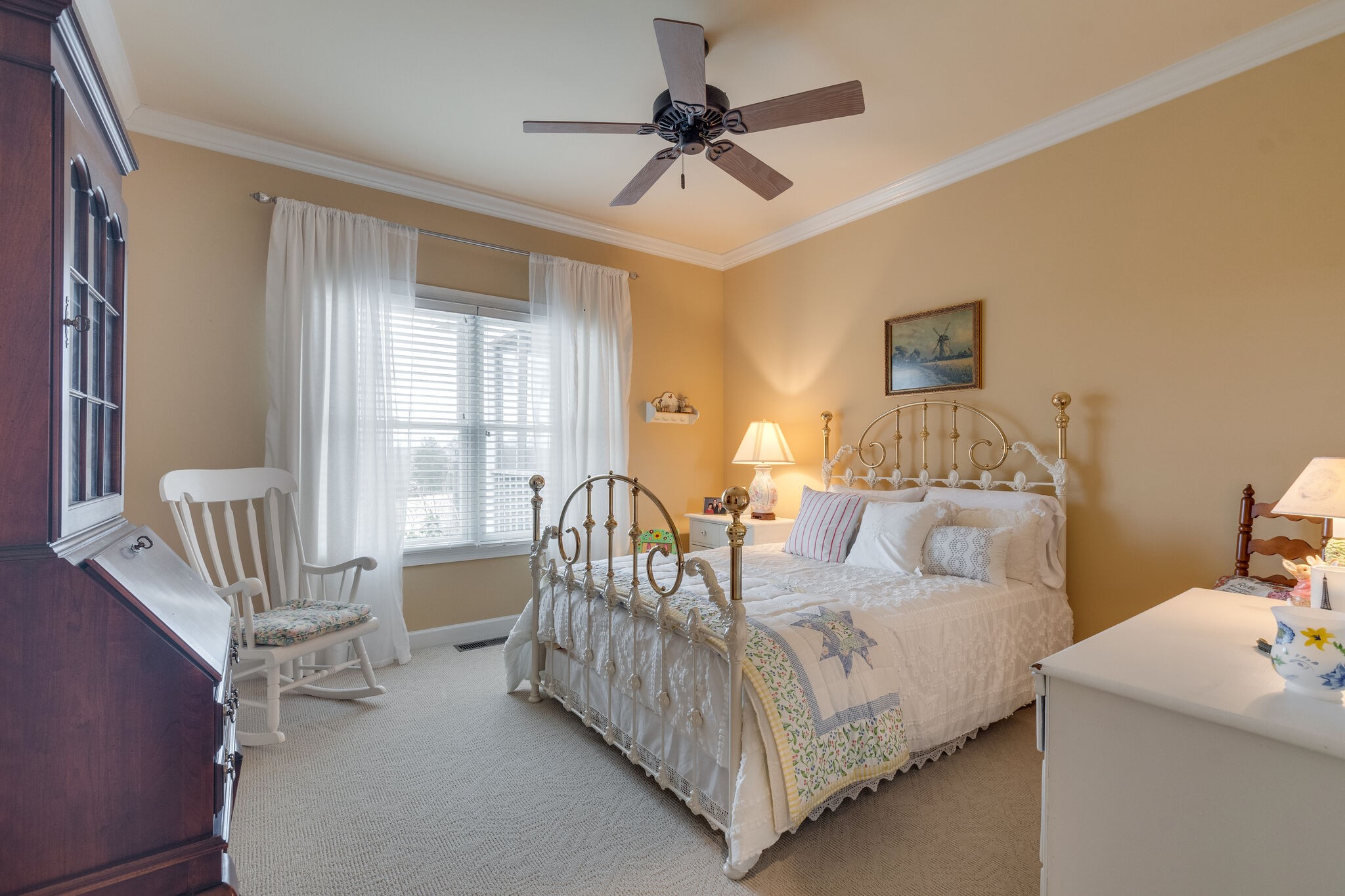 56 Stephens Creek Road Kelso, TN 37348 - Photo 22 of 47 a bedroom with a bed and a table in it