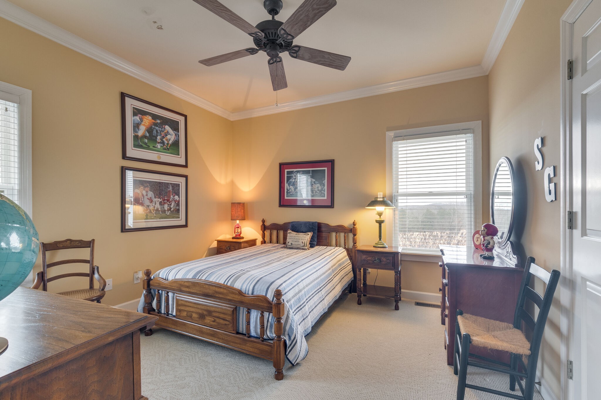 56 Stephens Creek Road Kelso, TN 37348 - Photo 23 of 47 a bedroom with a bed wooden floor and a window