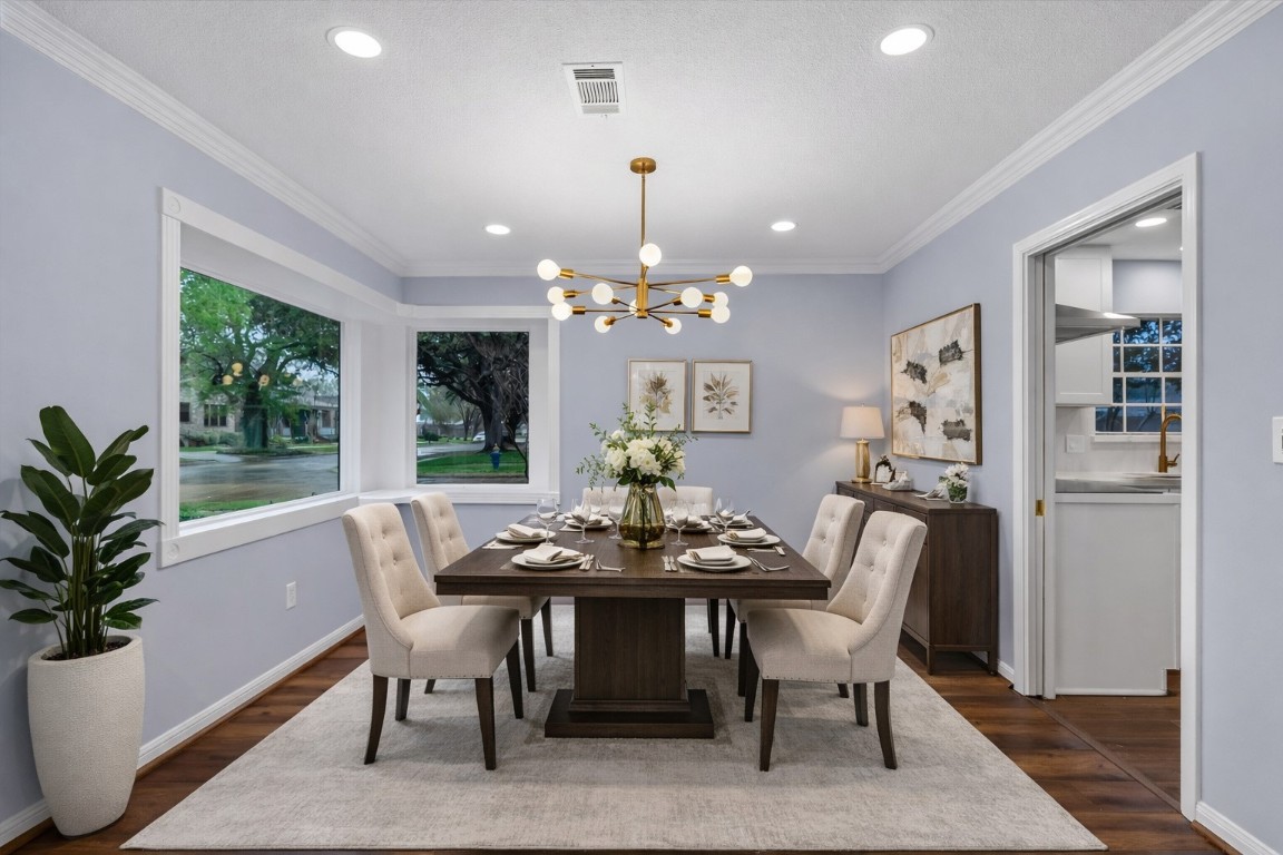 5923 Rutherglenn Drive Houston, TX 77096 - Photo 9 of 46 Formal Dining Room - Staged