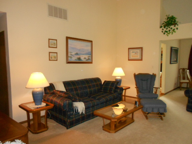 454 Prairieview Drive Oswego, IL 60543 - Photo 7 of 14 a living room with furniture and a lamp