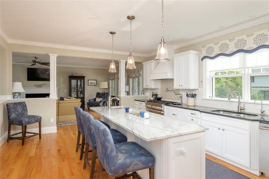 131 Shore Road Cape Neddick, ME 03902 - Photo 8 of 35 The kitchen island with extra sink...