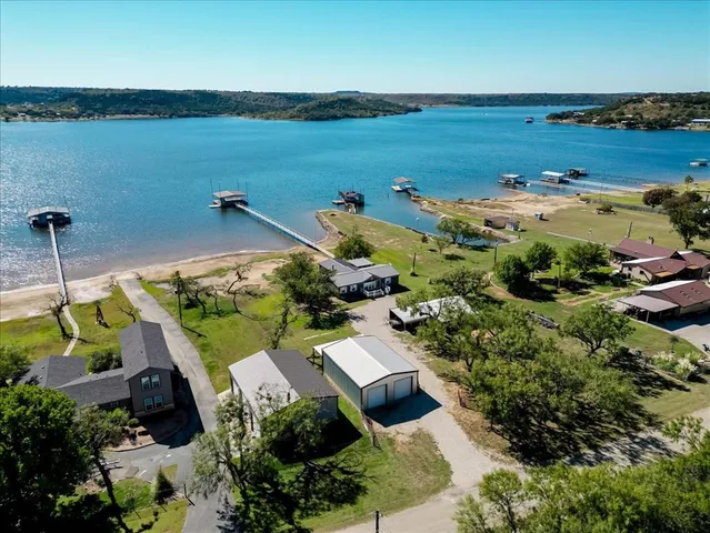 a view of a city and lake view
