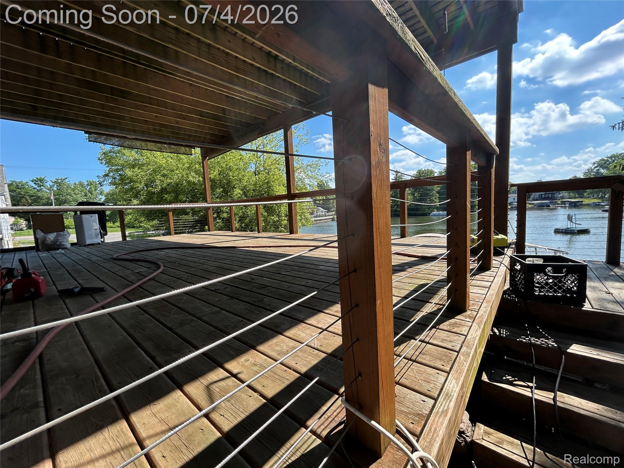 16185 South Seymour Road Linden, MI 48451 - Photo 6 of 8 Great Views of the Lobdell Lake from the Deck!