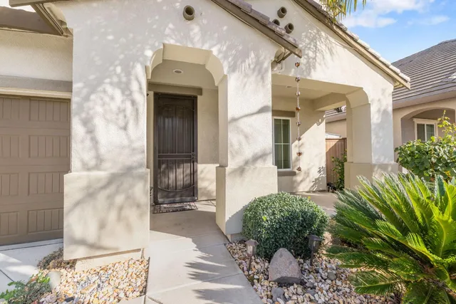 a front view of a house