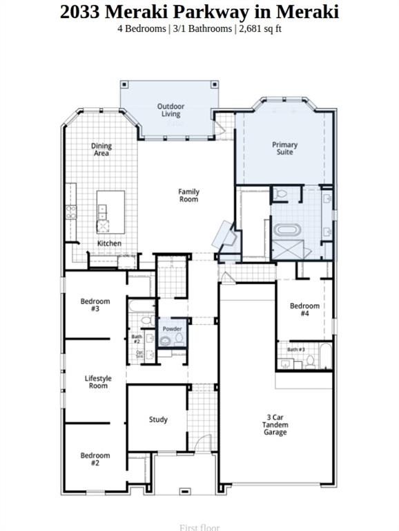 2033 Meraki Parkway Forney, TX 75126 - Photo 35 of 35 Spec Floorplan