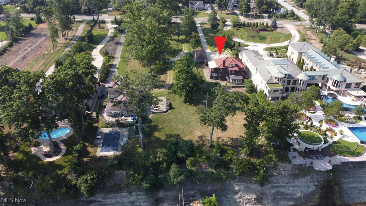 24510 Lake Road Bay Village, OH 44140 - Photo 45 of 45 Aerial overview of property's location featuring a pool