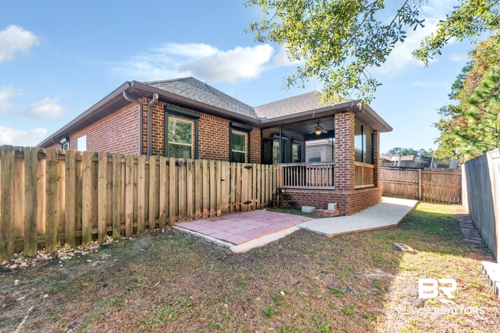 6144 Whitebark Drive Mobile, AL 36693 - Photo 25 of 33 Back of property featuring a patio area, ceiling fan, and a yard