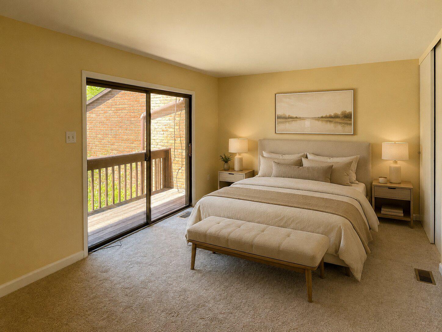9040 Centerway Road Gaithersburg, MD 20879 - Photo 22 of 45 Virtually Staged bedroom with natural light.
