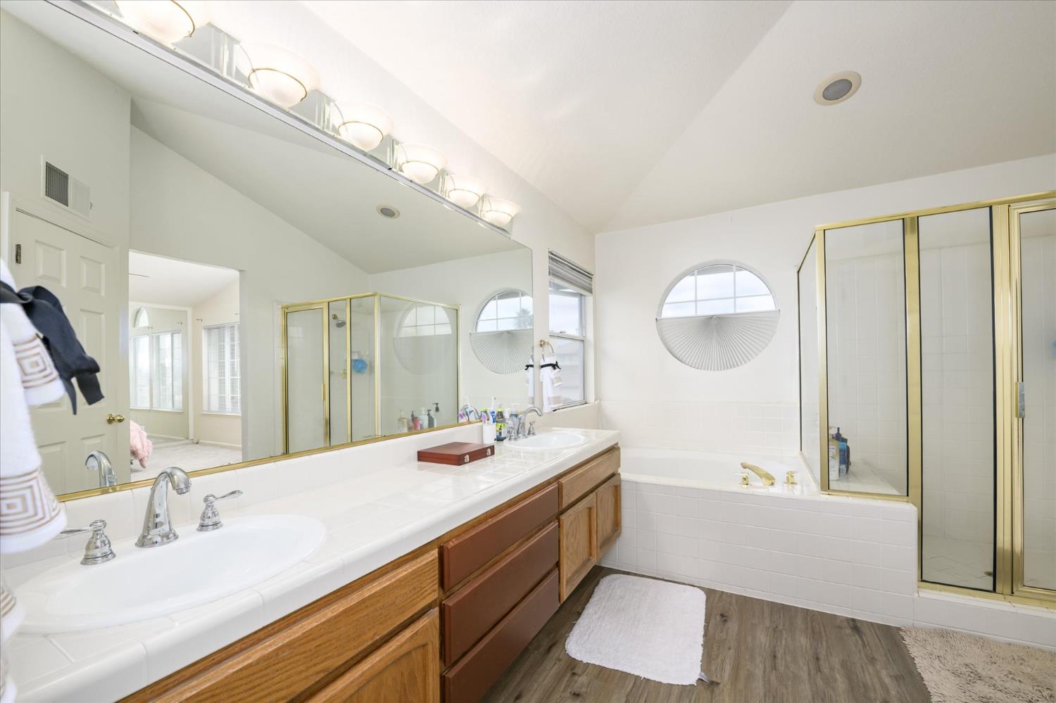 5636 Darby Road Rocklin, CA 95765 - Photo 18 of 29 a spacious bathroom with a double vanity sink mirror and double