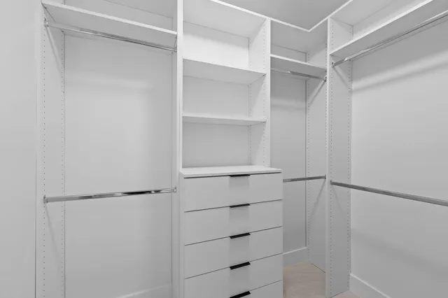 a close view of closet
