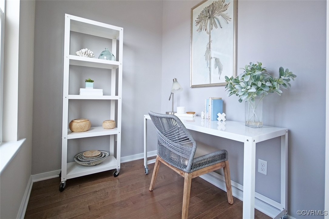 7304 Hancock Towns Lane, Unit A4 Chesterfield, VA 23832 - Photo 15 of 20 a dining room with furniture and wooden floor