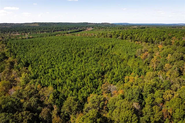 a view of a large yard with an outdoor seating