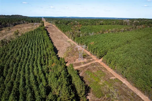 an aerial view of a residential houses