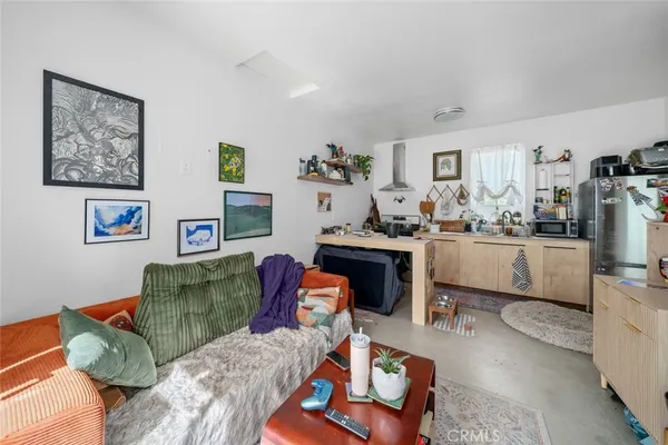 a very nice looking room with a large window