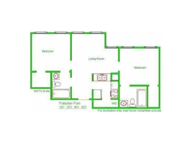 a picture of a bench in front of a house