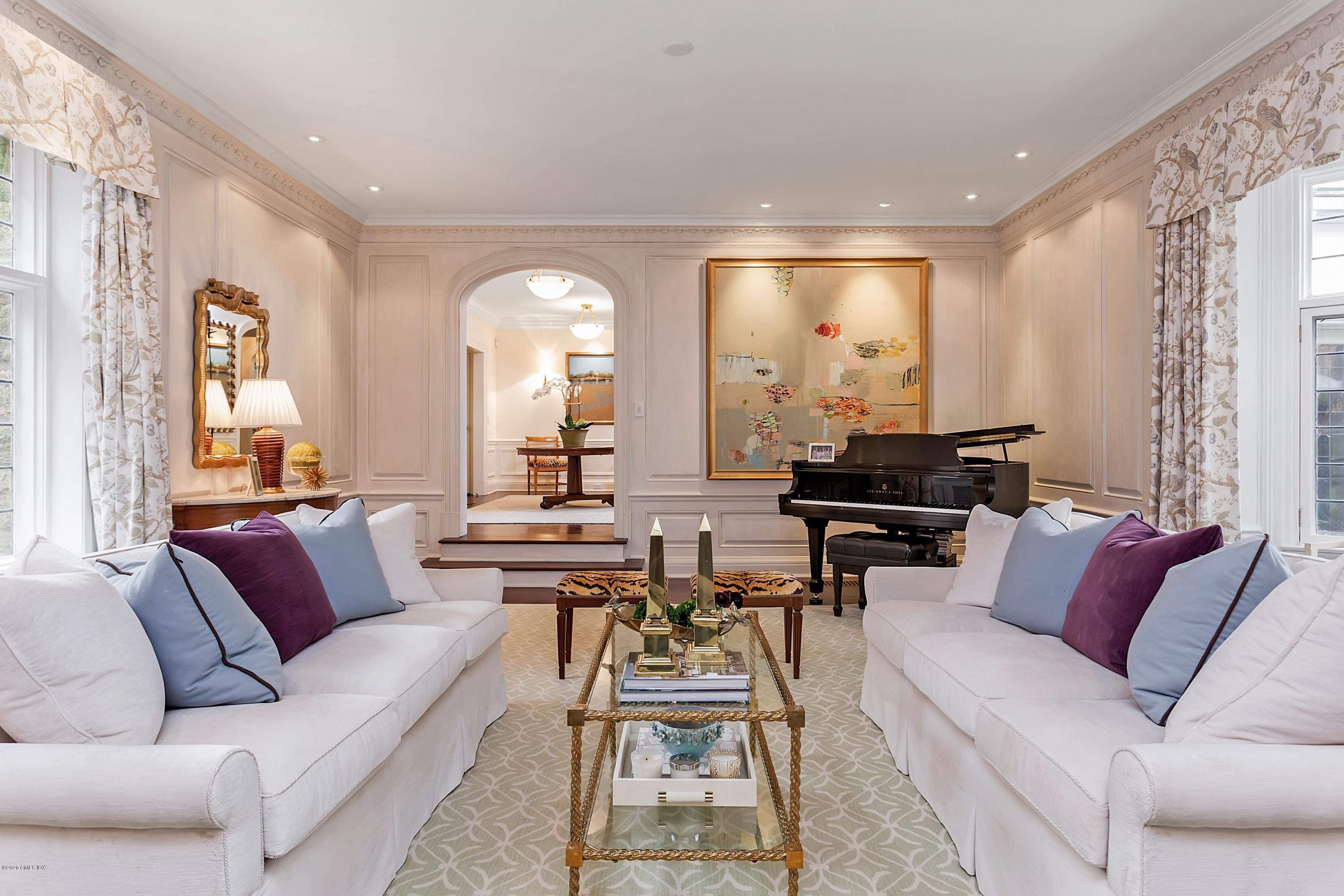 2 Broad Road Greenwich, CT 06830 - Photo 18 of 39 a living room with furniture and a large window