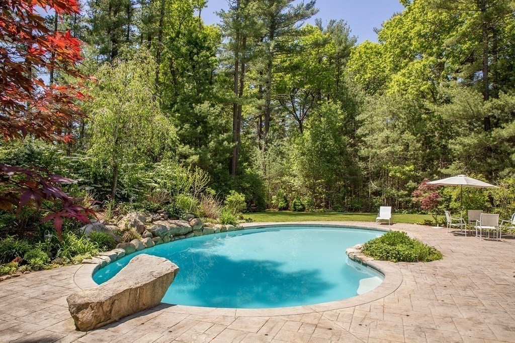 130 Union Bridge Road Duxbury, MA 02332 - Photo 28 of 33 a view of a backyard with swimming pool