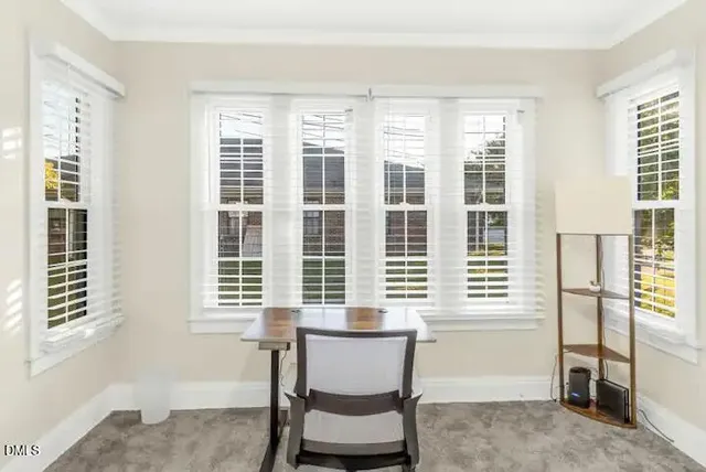 a room with furniture and windows