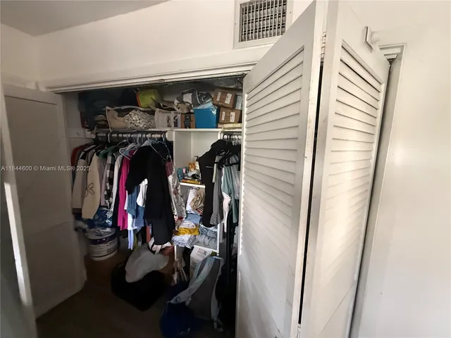 a view of closet area