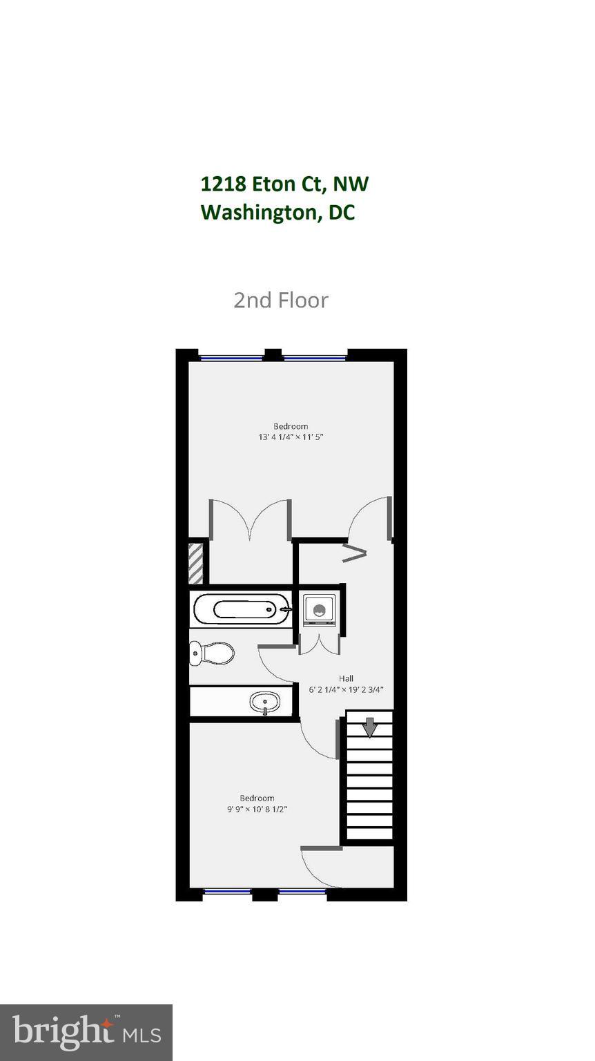 1218 Eton Court Northwest Washington, DC 20007 - Photo 22 of 22 Floor Plan