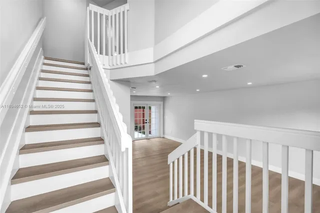 a view of entryway with staircase