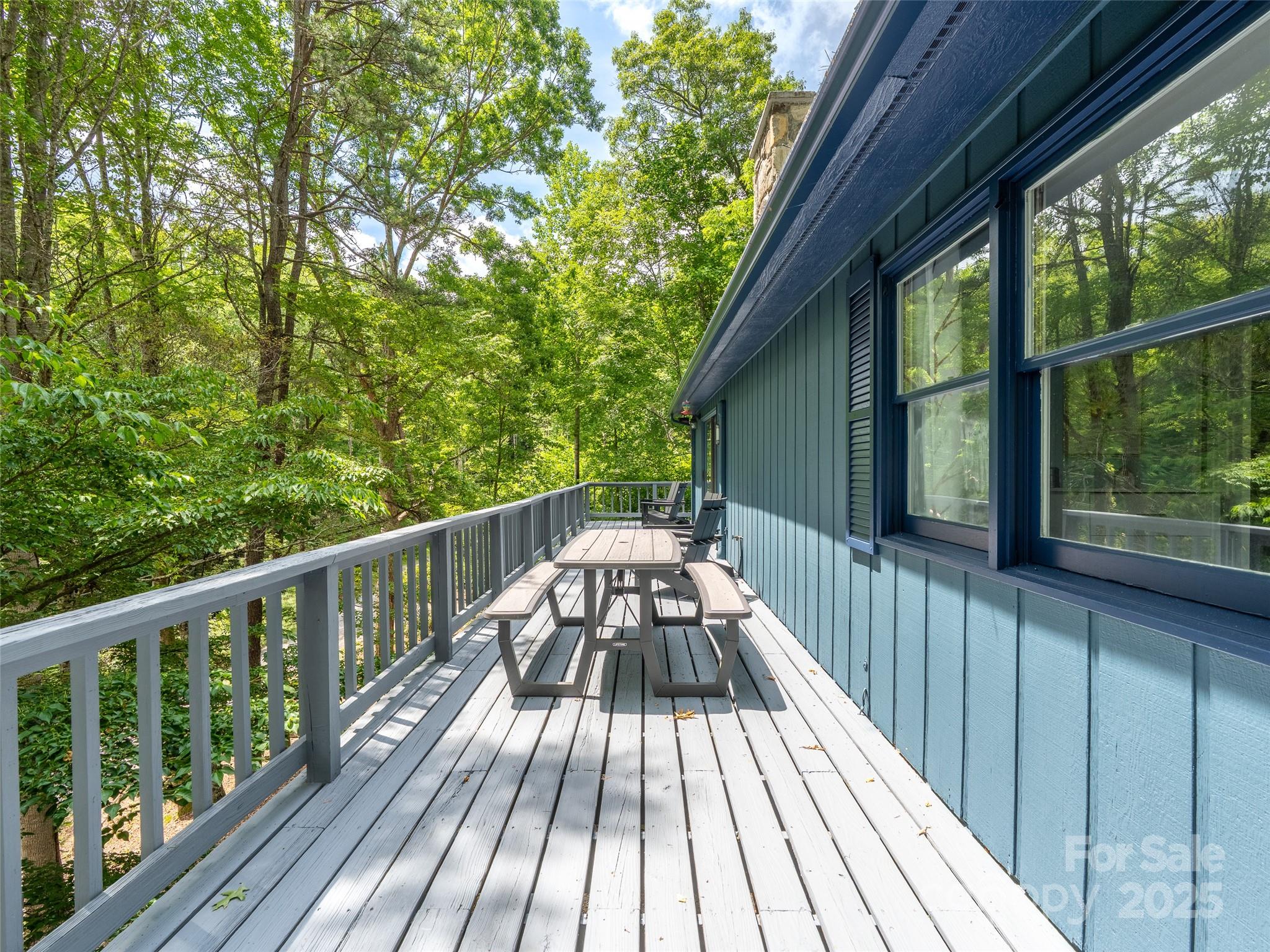 220 Deer Run Road Canton, NC 28716 - Photo 27 of 46 a view of balcony with wooden floor