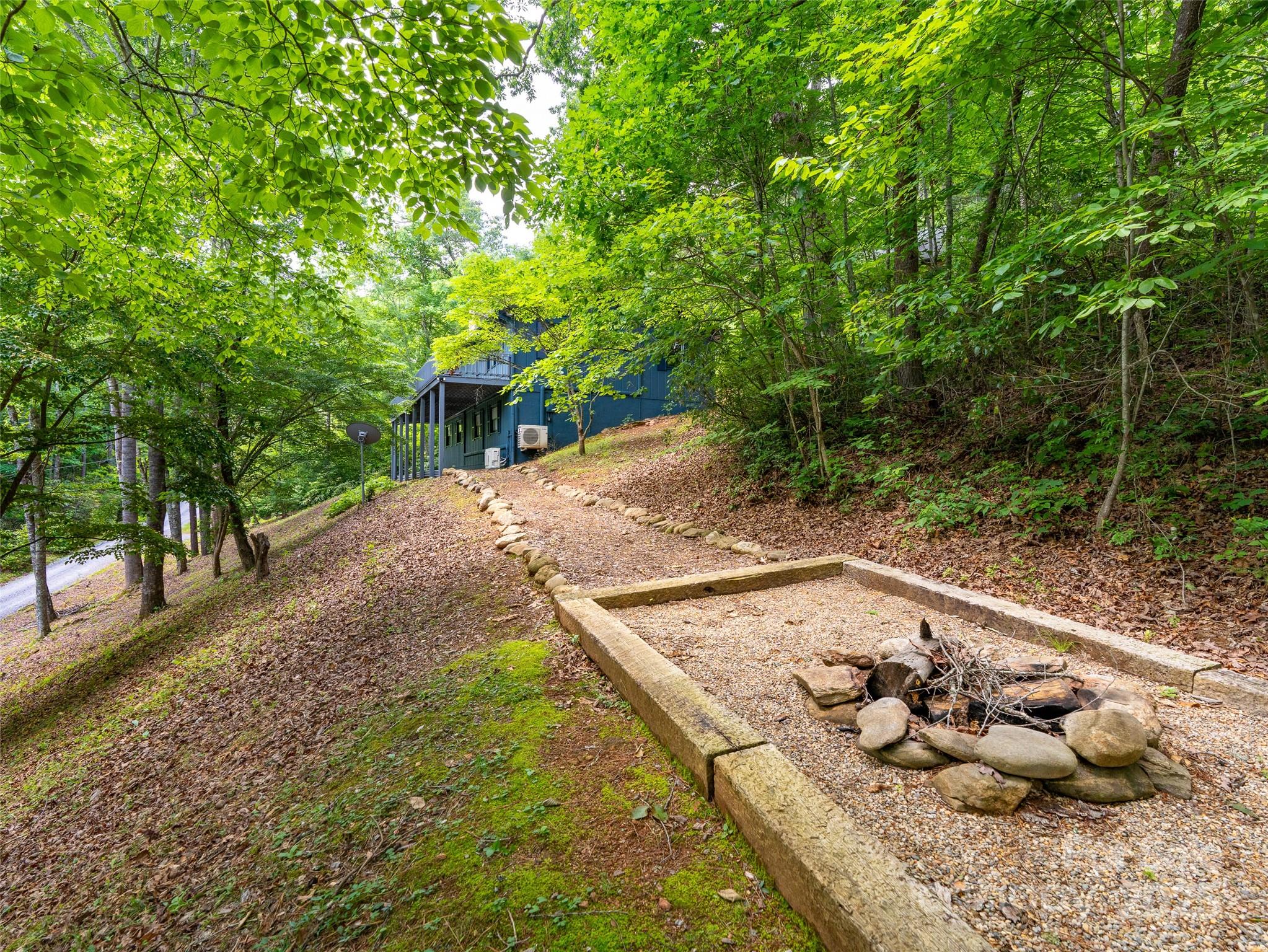 220 Deer Run Road Canton, NC 28716 - Photo 44 of 46 a view of a backyard with plants and trees