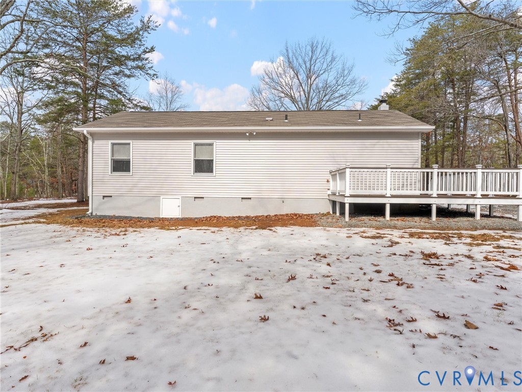 1339 Harris Creek Road Louisa, VA 23093 - Photo 36 of 42 a view of a house with a wooden fence