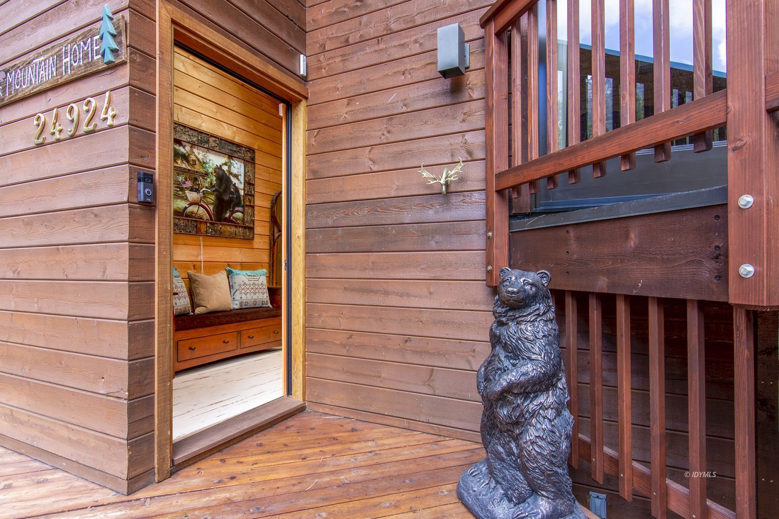 24924 Fern Valley Road Idyllwild, CA 92549 - Photo 8 of 44 a view of wooden door with a stairs