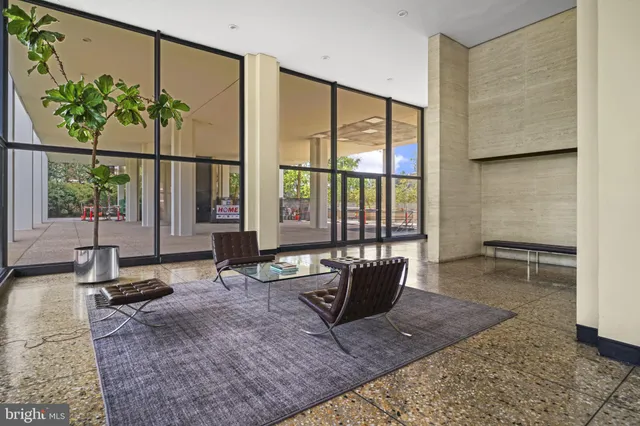 a living room filled with furniture
