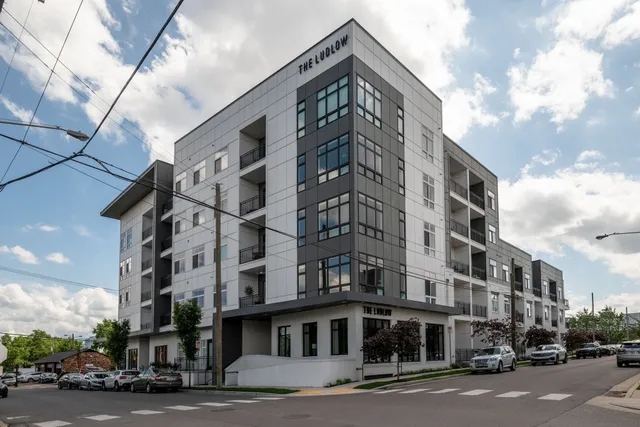 a view of a building entrance