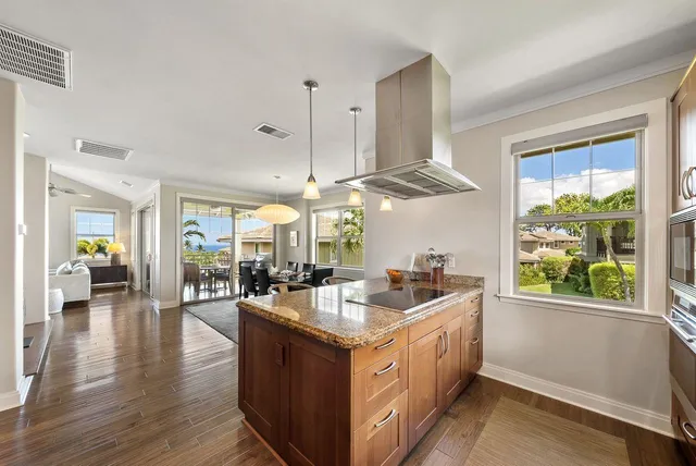 a view of a dining room and livingroom view