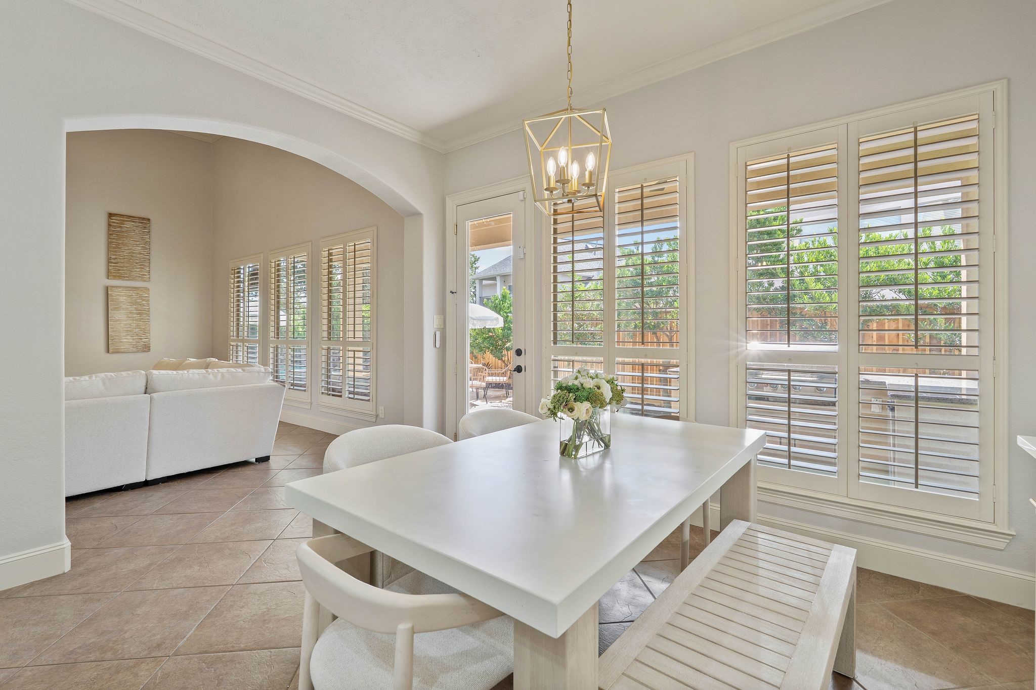 7603 Hogan Bridge Court Spring, TX 77389 - Photo 17 of 49 The kitchen nook has incredible views of the backyard oasis.