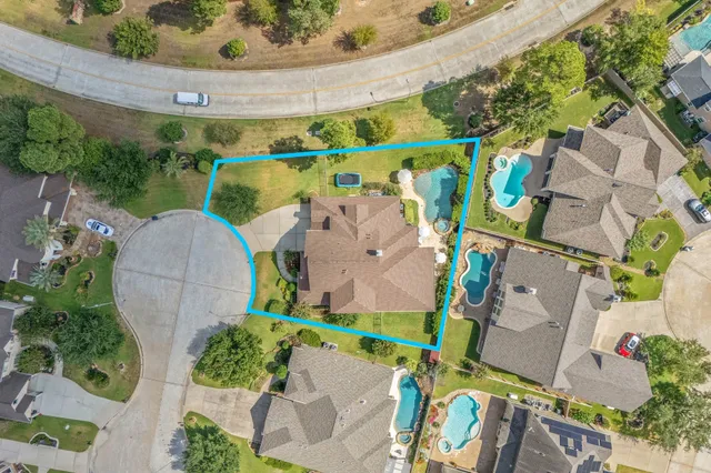 an aerial view of a city